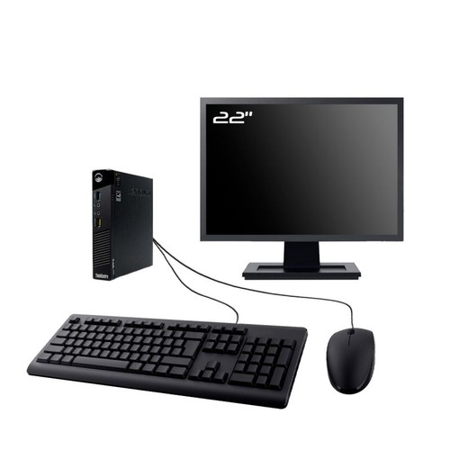 Lenovo m73 tiny ecran - pc, 22"